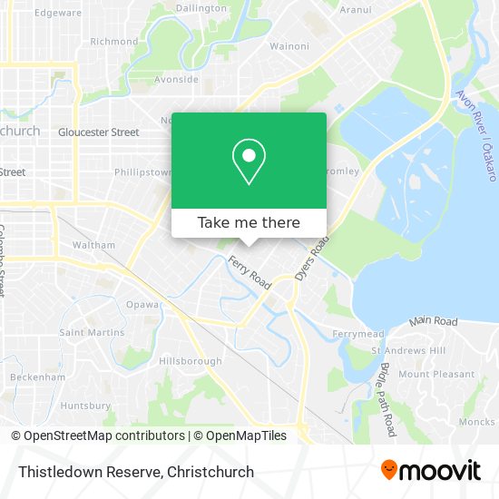 Thistledown Reserve map