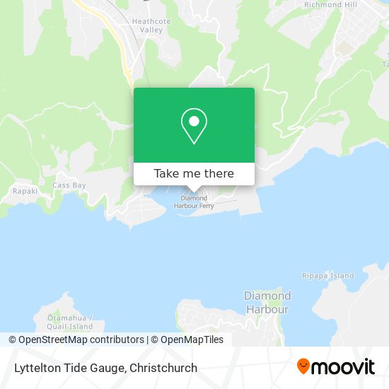 Lyttelton Tide Gauge map