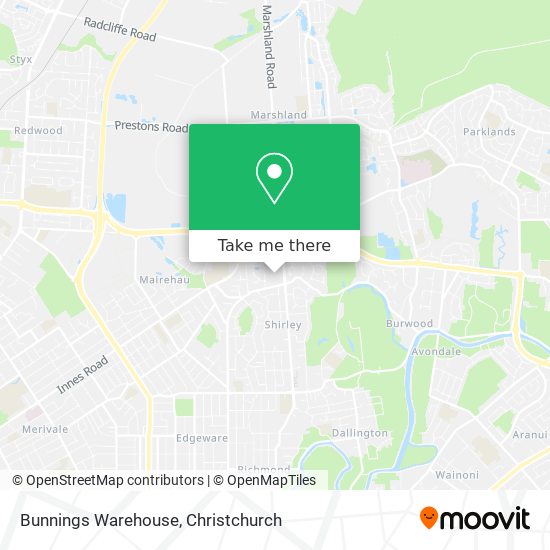 Bunnings Warehouse map