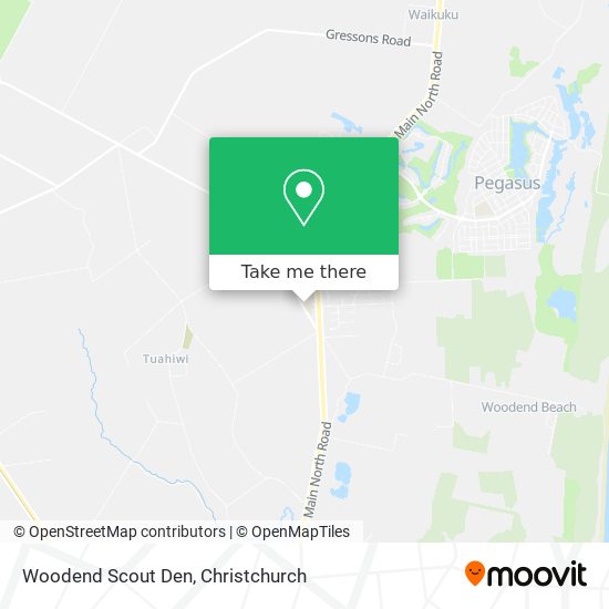 Woodend Scout Den map