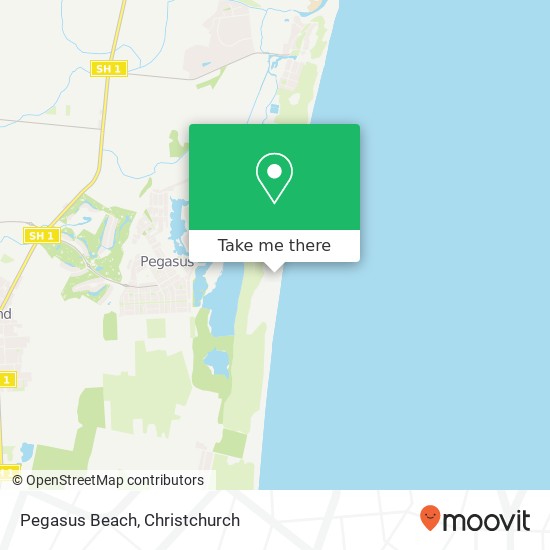 Pegasus Beach map