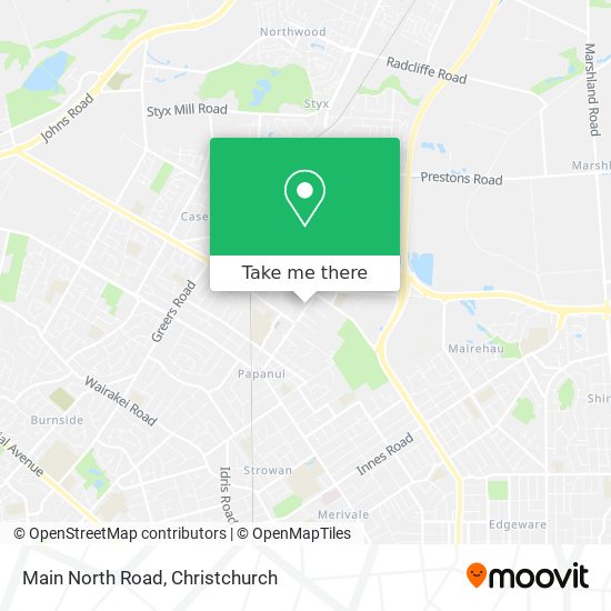 Main North Road map