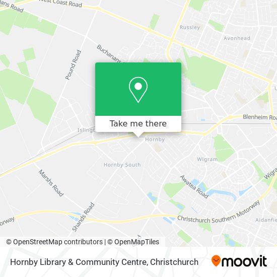 Hornby Library & Community Centre map