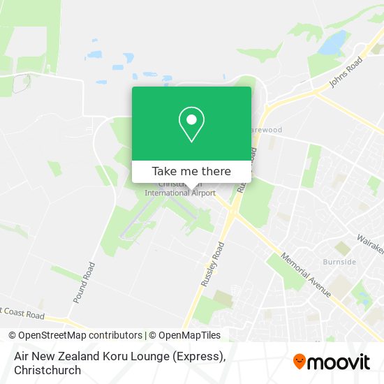 Air New Zealand Koru Lounge (Express) map