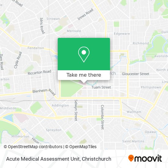 Acute Medical Assessment Unit map