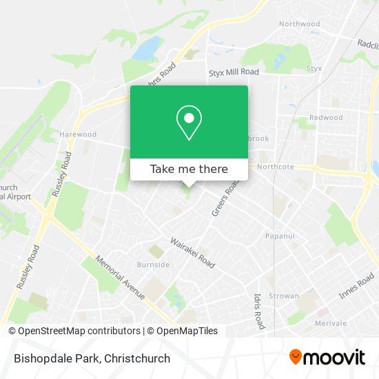 Bishopdale Park map