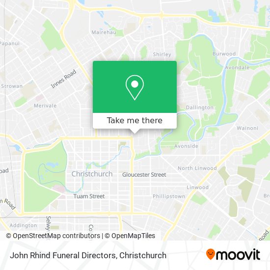 John Rhind Funeral Directors map