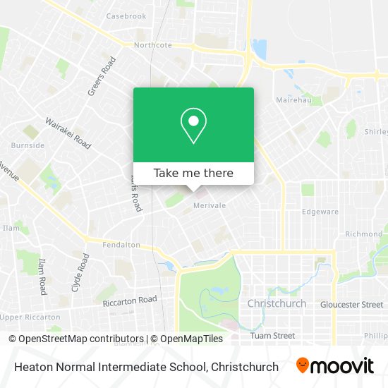 Heaton Normal Intermediate School map