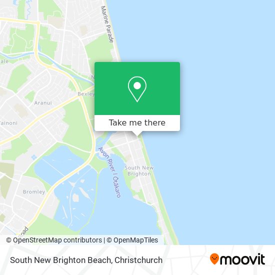 South New Brighton Beach map