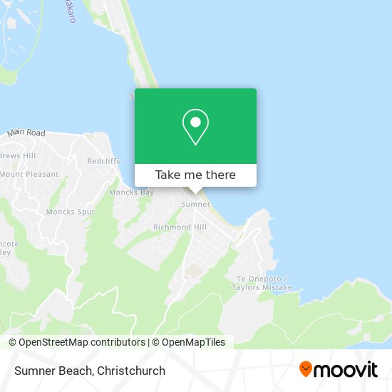 Sumner Beach map