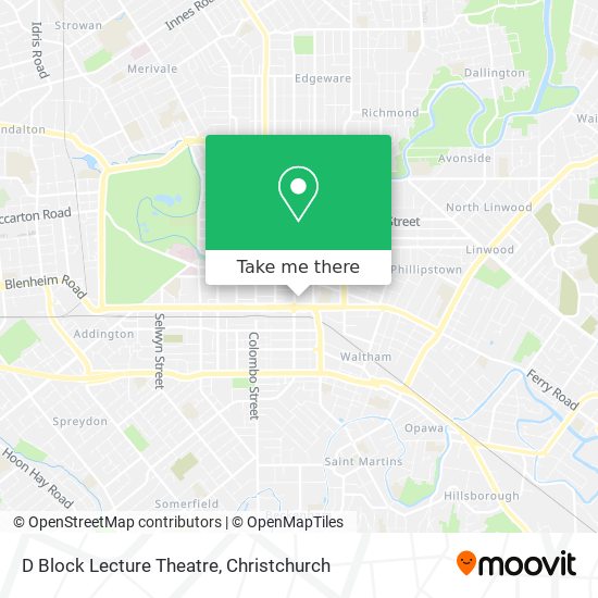 D Block Lecture Theatre map
