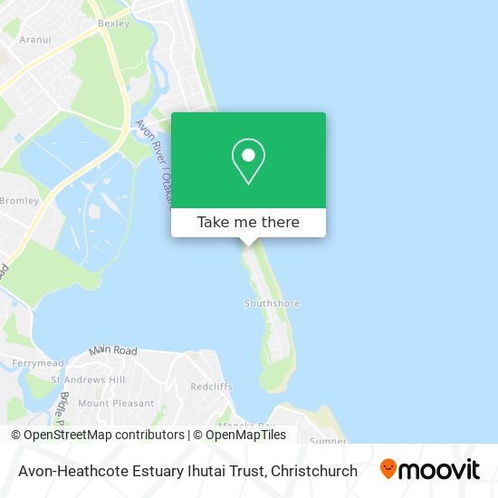 Avon-Heathcote Estuary Ihutai Trust map
