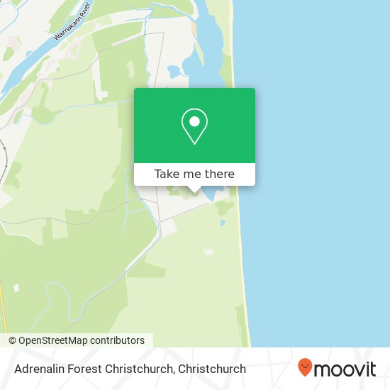 Adrenalin Forest Christchurch map