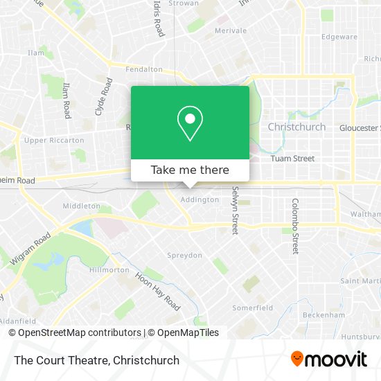 The Court Theatre map