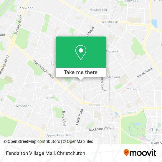 Fendalton Village Mall map