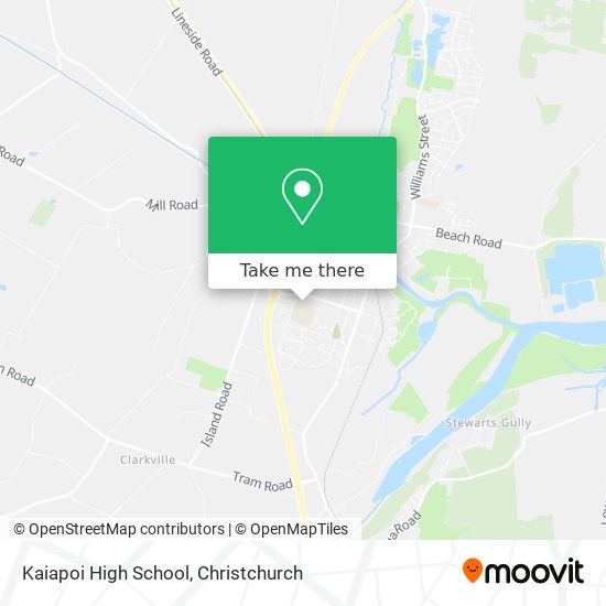 Kaiapoi High School map