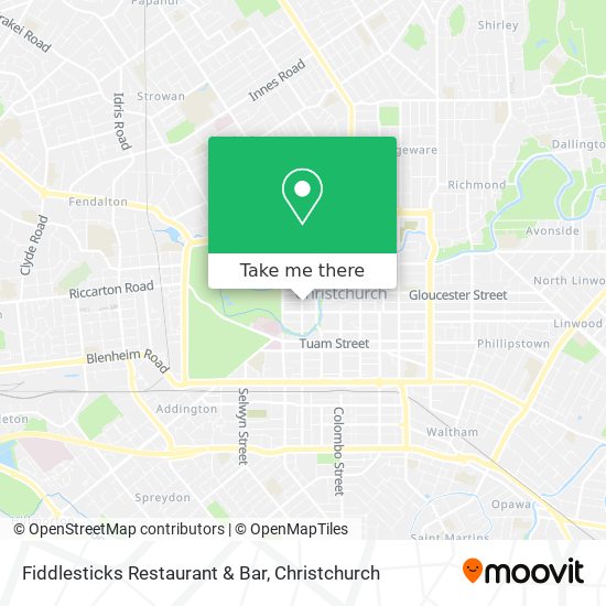 Fiddlesticks Restaurant & Bar map