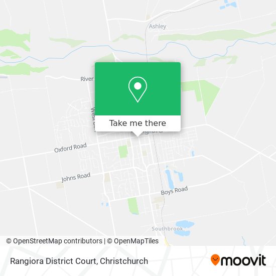 Rangiora District Court map