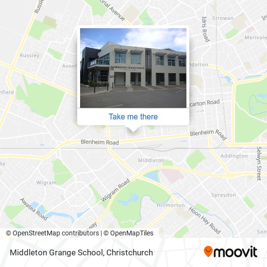 Middleton Grange School map