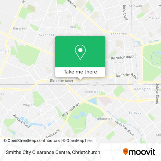 Smiths City Clearance Centre map