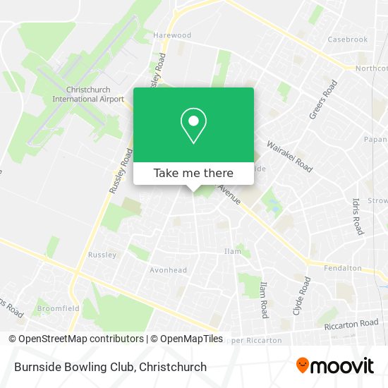 Burnside Bowling Club map