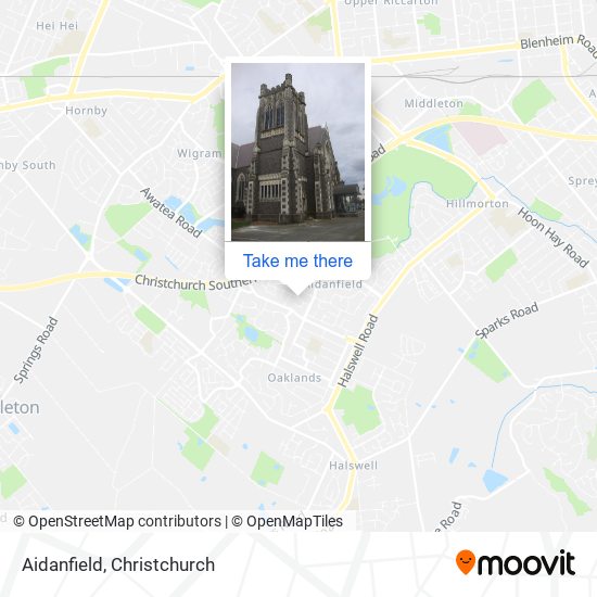Aidanfield map