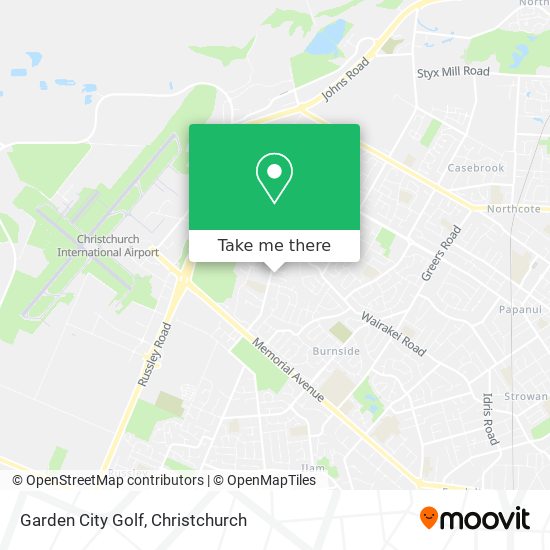 Garden City Golf map