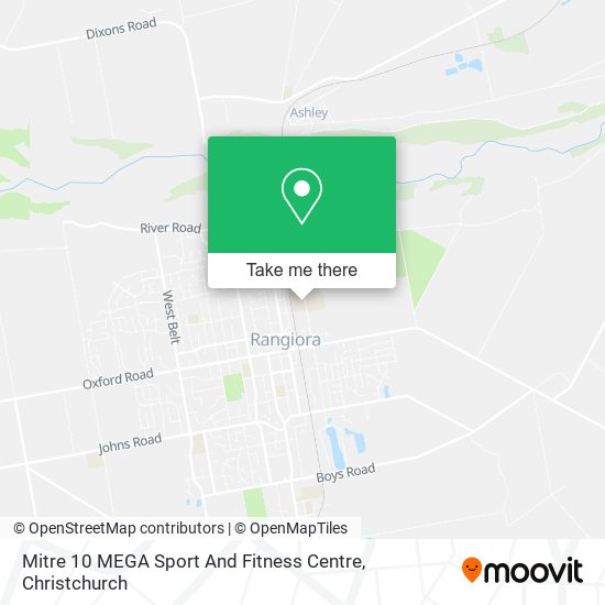 Mitre 10 MEGA Sport And Fitness Centre map