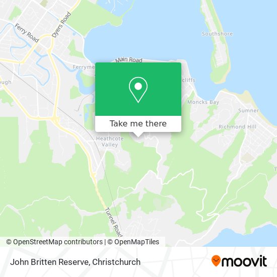 John Britten Reserve map