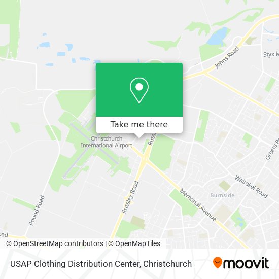 USAP Clothing Distribution Center map