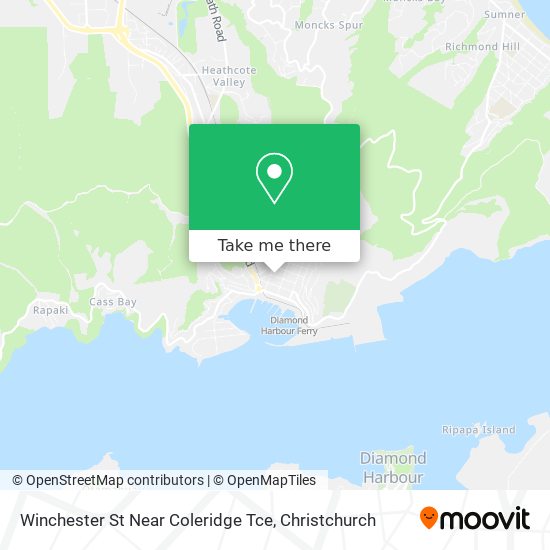 Winchester St Near Coleridge Tce map