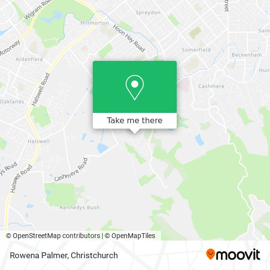 Rowena Palmer map