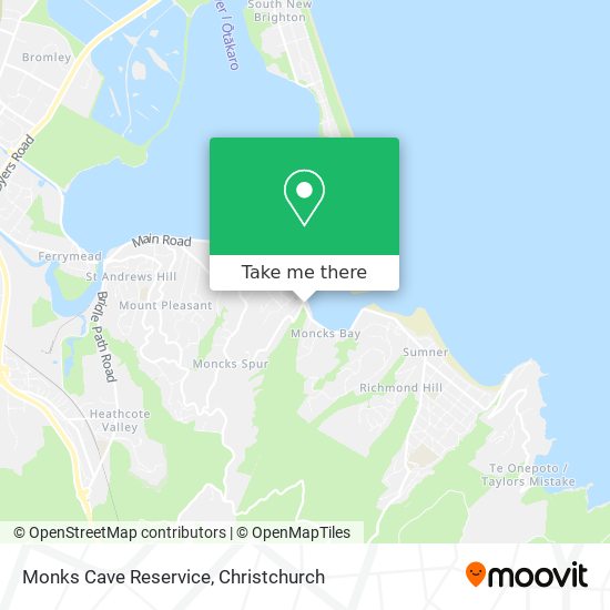 Monks Cave Reservice map