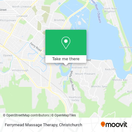 Ferrymead Massage Therapy map