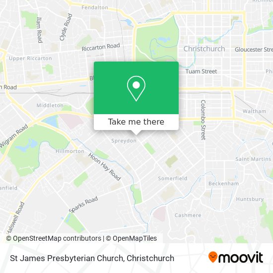 St James Presbyterian Church map