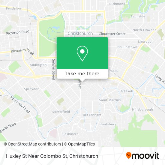 Huxley St Near Colombo St map