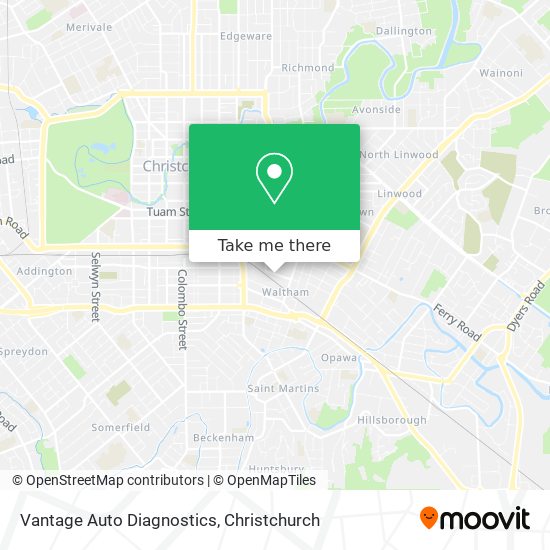 Vantage Auto Diagnostics map