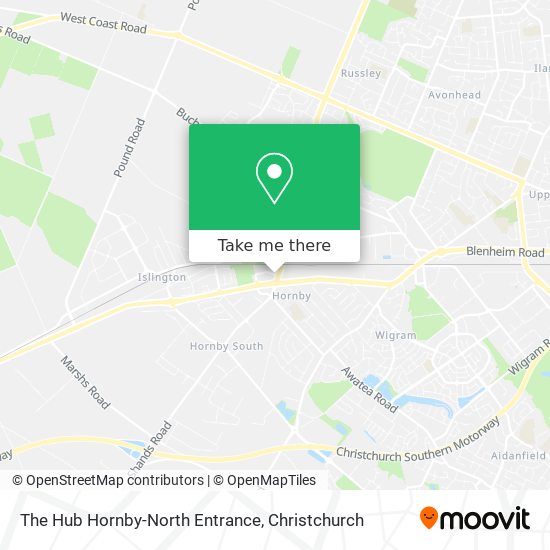 The Hub Hornby-North Entrance map