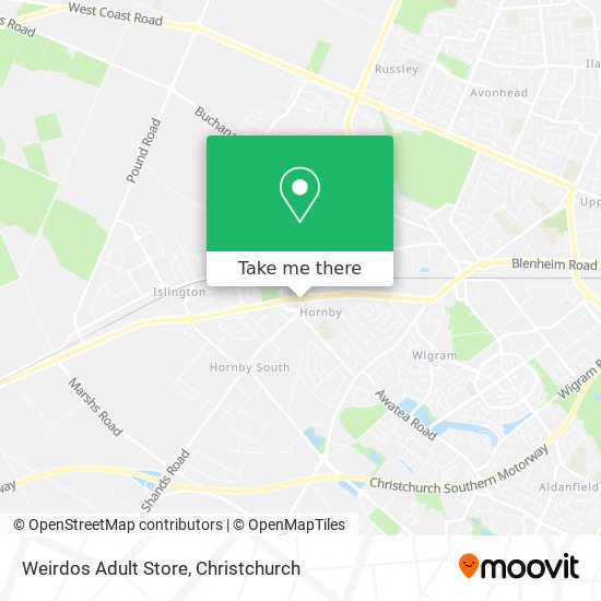 Weirdos Adult Store map