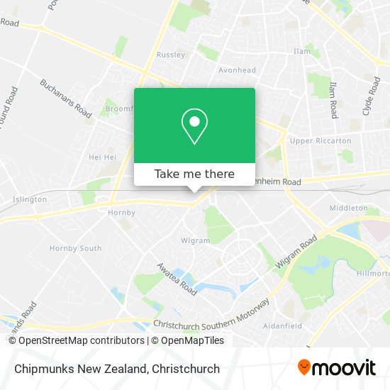Chipmunks New Zealand map