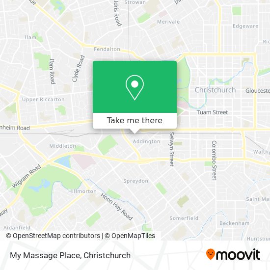 My Massage Place map
