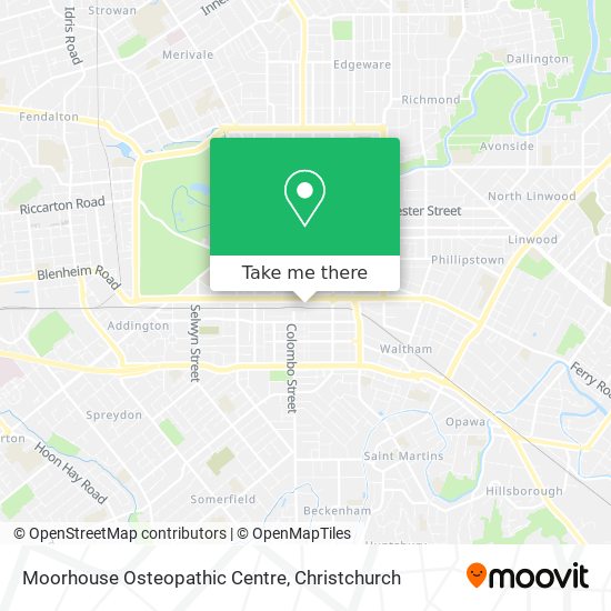 Moorhouse Osteopathic Centre map