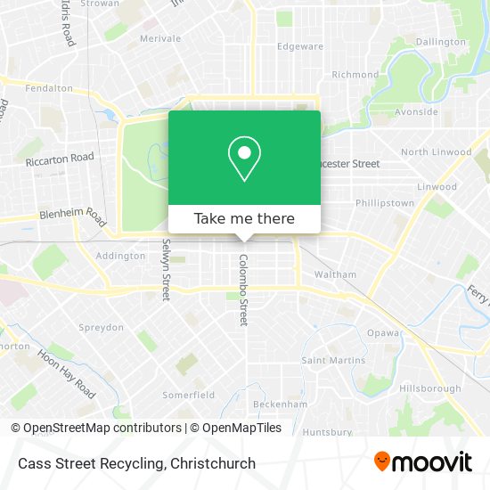 Cass Street Recycling map