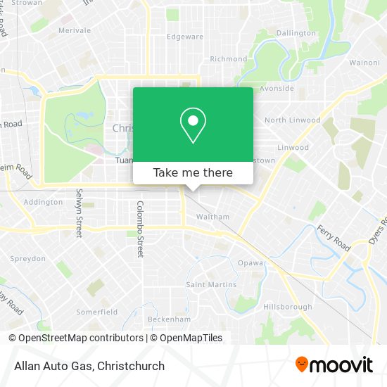 Allan Auto Gas map