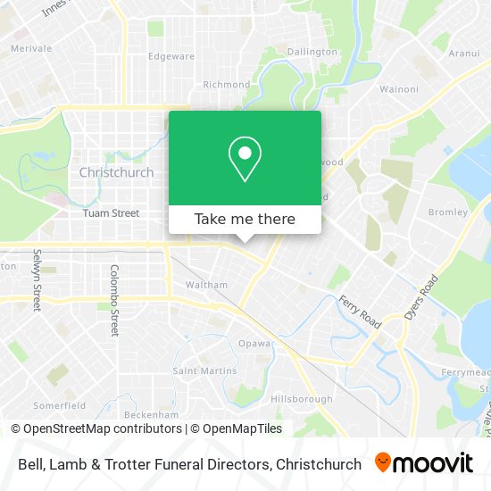 Bell, Lamb & Trotter Funeral Directors map