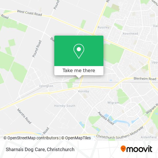 Sharna's Dog Care map