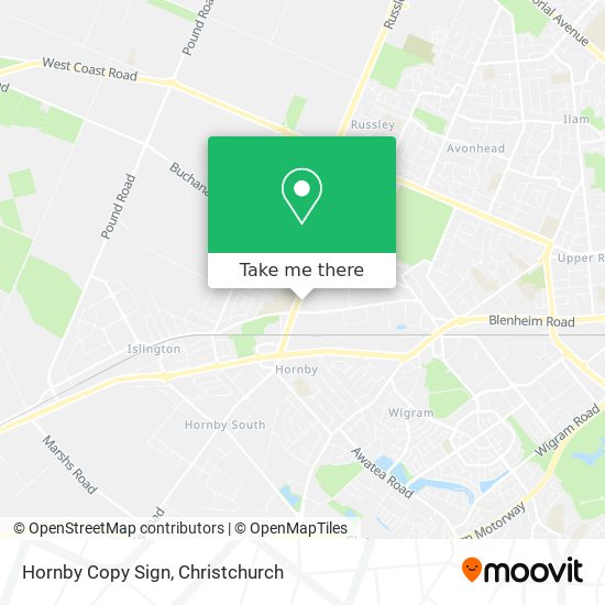 Hornby Copy Sign map