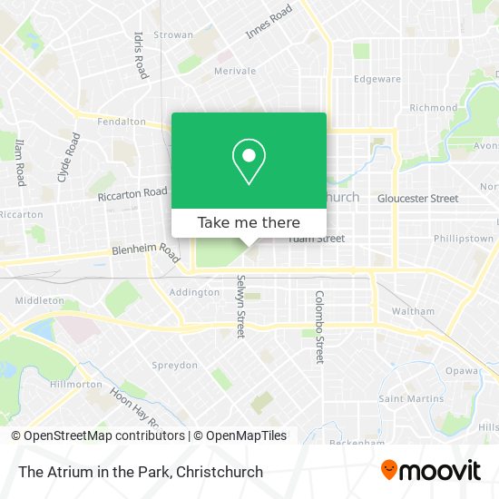 The Atrium in the Park map