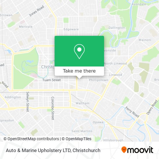 Auto & Marine Upholstery LTD map