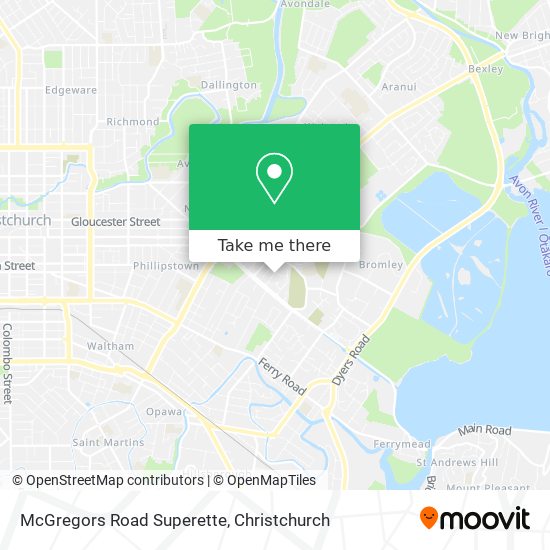 McGregors Road Superette map